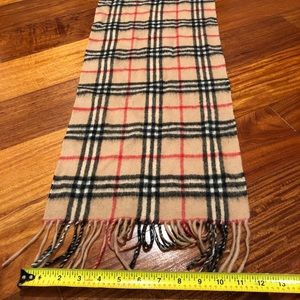 Vintage BURBERRY cashmere scarf